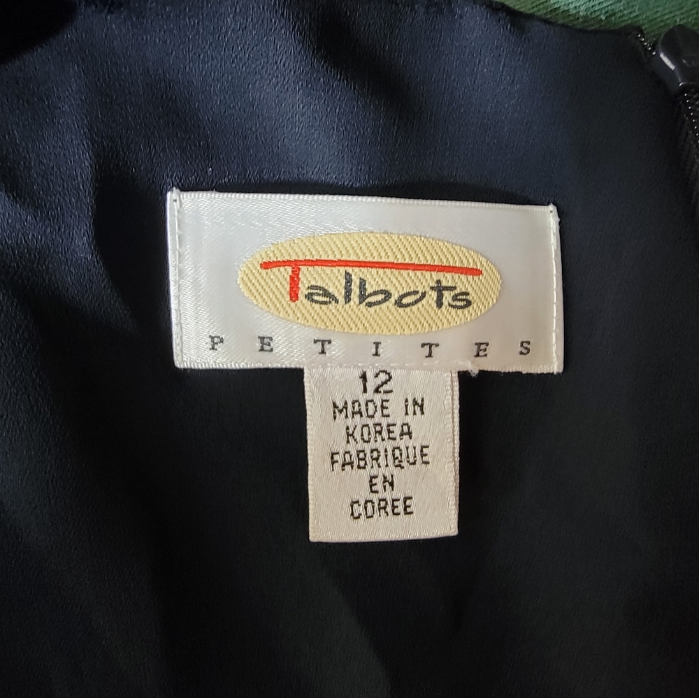 Talbots Silk Black Polkadot 2pc Set - image 4